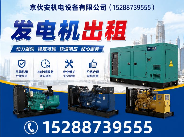 郑州发电机租赁展示图